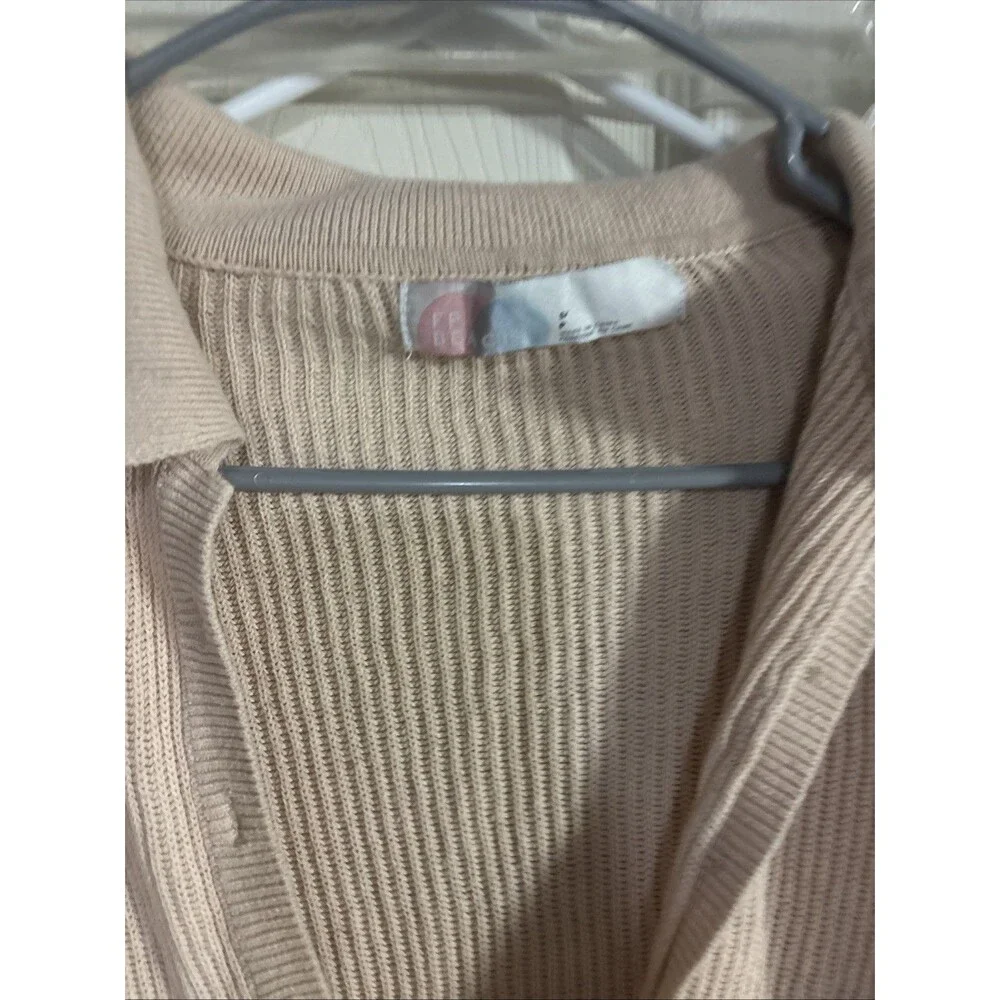 Free People FP Beach Picnic Sweater Romper Small Beige